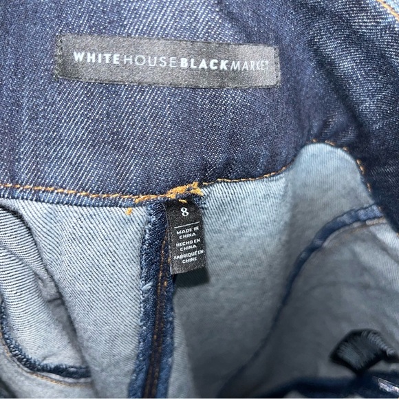 White House Black Market Dark Wash Denim Pencil Skirt - Picture 6 of 6